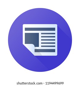 Newspaper vector icon