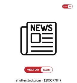 Newspaper vector icon