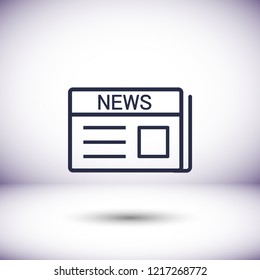 Newspaper  vector icon
