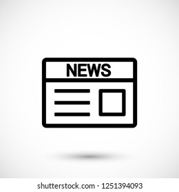 Newspaper  vector icon
