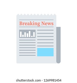 Newspaper vector icon
