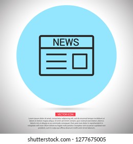 Newspaper  vector icon