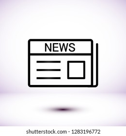 Newspaper  vector icon