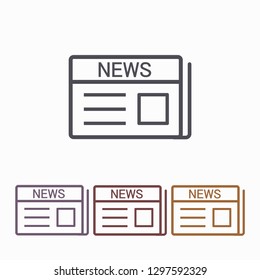 Newspaper  vector icon