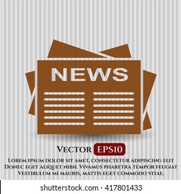 Newspaper vector icon