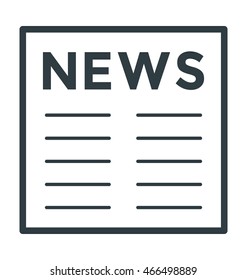 Newspaper Vector Icon