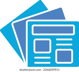 Newspaper vector icon. Can be used for printing, mobile and web applications.