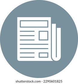 Vektorsymbol der Zeitung. Kann für Druck-, Mobil- und Web-Anwendungen verwendet werden.