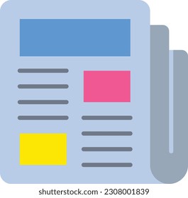 Newspaper vector icon. Can be used for printing, mobile and web applications.