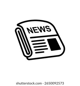 Newspaper vector icon design vector 