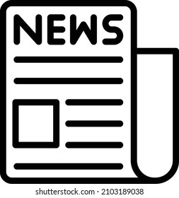 Newspaper Vector Icon Design Illustration