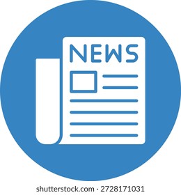 Ilustração de design de ícone de vetor de jornal