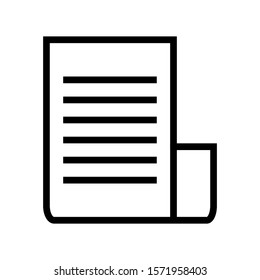 Newspaper vector icon. flat icon of daily newspaper style for mobile and desktop app