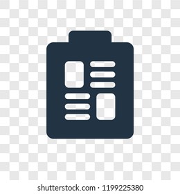 Newspaper vector icon isolated on transparent background, Newspaper transparency logo concept