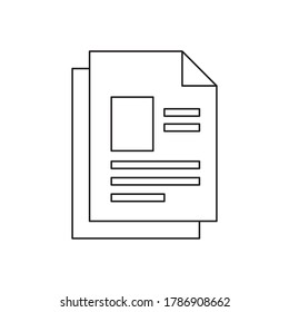newspaper vector icon logo design
