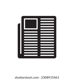 Newspaper vector icon. Newspaper sign design. Newspaper flat symbol pictogram. UX UI icon