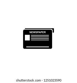 newspaper vector icon. newspaper sign on white background. newspaper icon for web and app