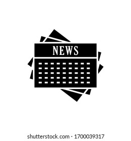 Newspaper vector icon in a trendy flat design