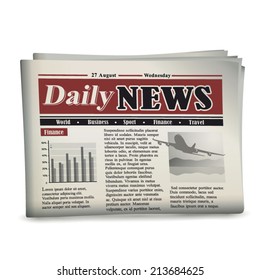 Newspaper vector illustration