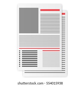 Newspaper vector illustration