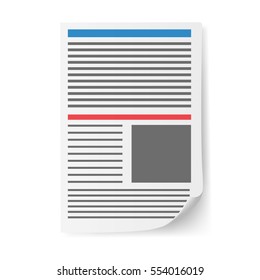 Newspaper vector illustration