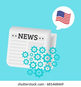 Newspaper vector illustration