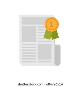 Newspaper vector illustration: The best