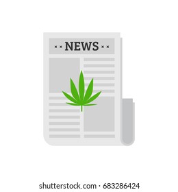 Newspaper vector illustration: Drugs