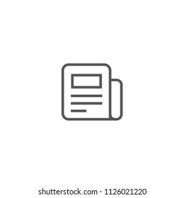 Newspaper vector in illustration icon concept.