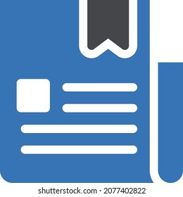newspaper vector illustration isolated on a transparent background . glyph vector icons for concept or web graphics.