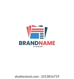 Plantilla de logotipo de Ilustración vectorial de periódico 