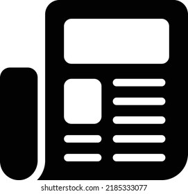 newspaper  Vector illustration on a transparent background. Premium quality symmbols. Glyphs vector icons for concept and graphic design. 

