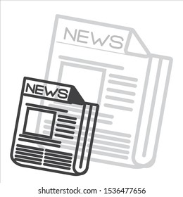 newspaper vector on a white background