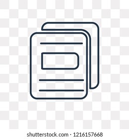 Newspaper vector outline icon isolated on transparent background, high quality linear Newspaper transparency concept can be used web and mobile