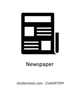 Newspaper Vector Solid icons for your digital or print projects.