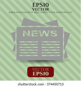 Newspaper vector symbol