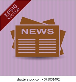 Newspaper vector symbol