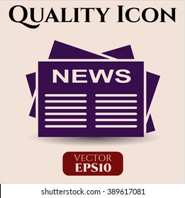 Newspaper vector symbol