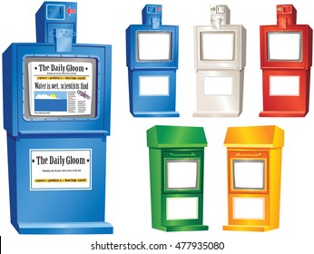 Newspaper Vending Stands.