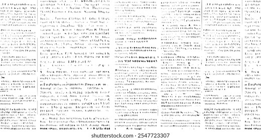Jornal com texto branco ilegível. Vintage grunge borrado papel notícias textura horizontal fundo