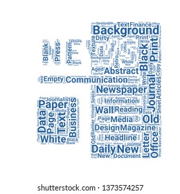newspaper word cloud. tag cloud about newspaper