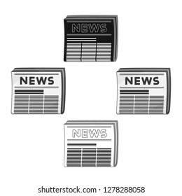 Newspaper.Mail and postman single icon in cartoon style vector symbol stock illustration web.