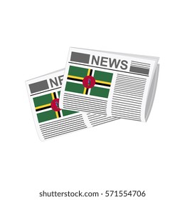 Newspapers with Dominica Flags