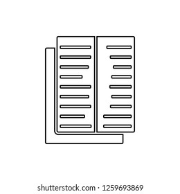 newspapers icon. Element of web for mobile concept and web apps icon. Thin line icon for website design and development, app development