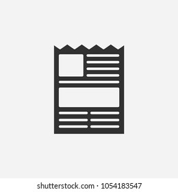 Newspapers icon illustration isolated vector sign symbol