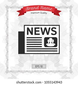 Newspapers icon symbol
