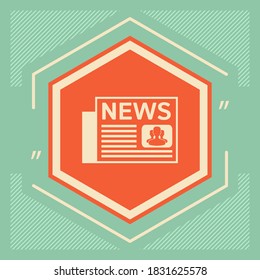 Newspapers icon symbol. Graphic elements for your design