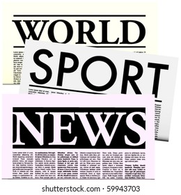 Newspapers with Lorem Ipsum Copy