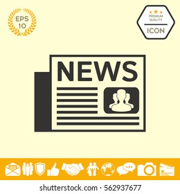 Newspapers symbol