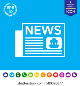 Newspapers symbol